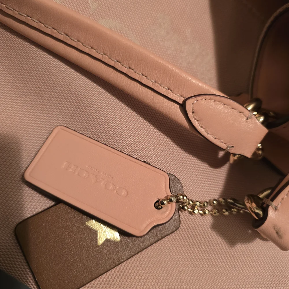 Coach Blush Pink Shoulder Bag with Gold Accents - Picture 11 of 11